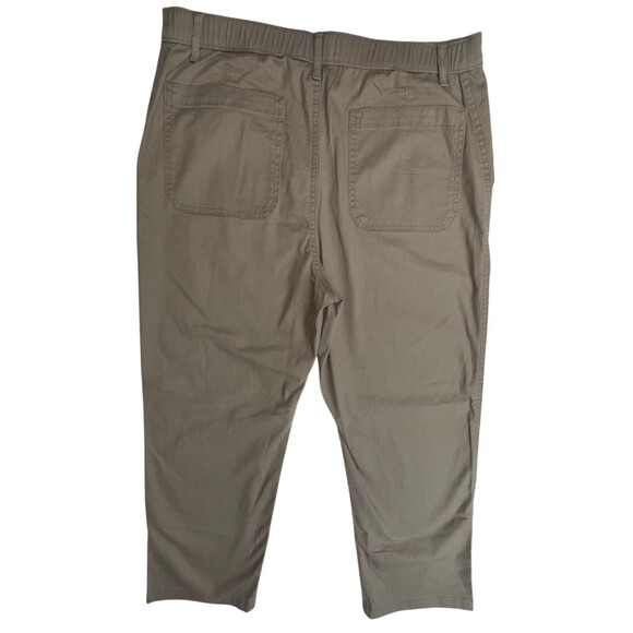 G.H. Bass & Co Womens Chino Ankle Pants Size 14 Brown Casual Cropped Straight - Picture 12 of 12